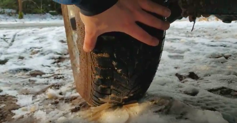 The tires are small. Photo credit: David Tracy